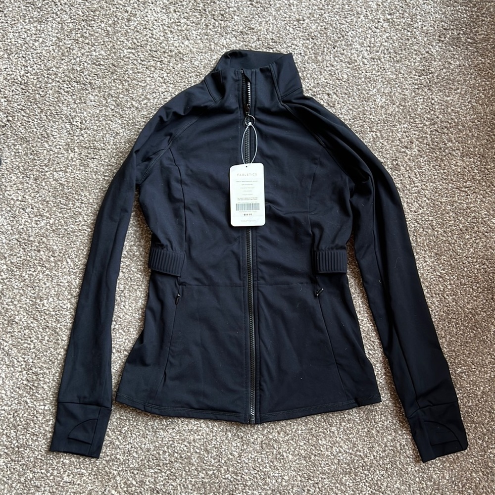 Black Fabletics Trinity Performance Jacket.  In perfect condition. Very soft